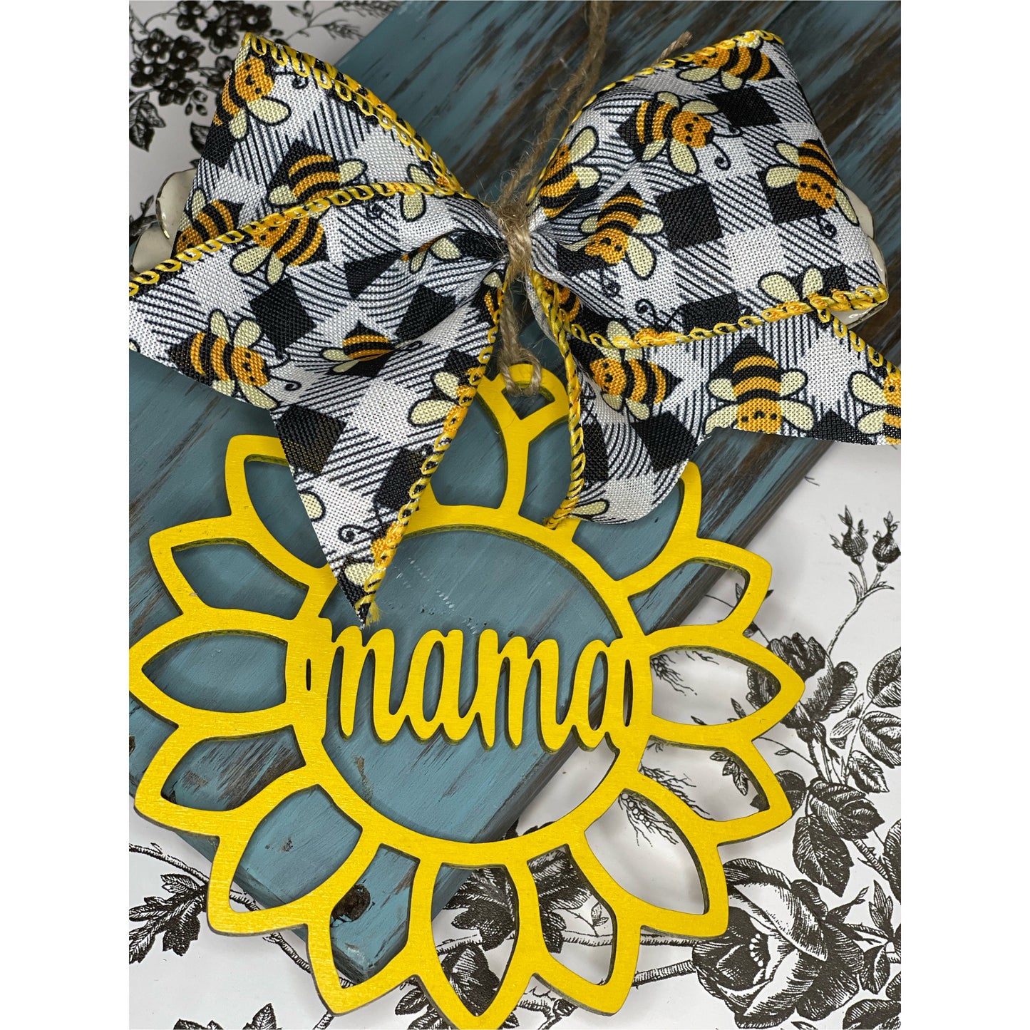 Mama Car Charm | Sunflower Car Charm | Car Accessories | Perfect Gift