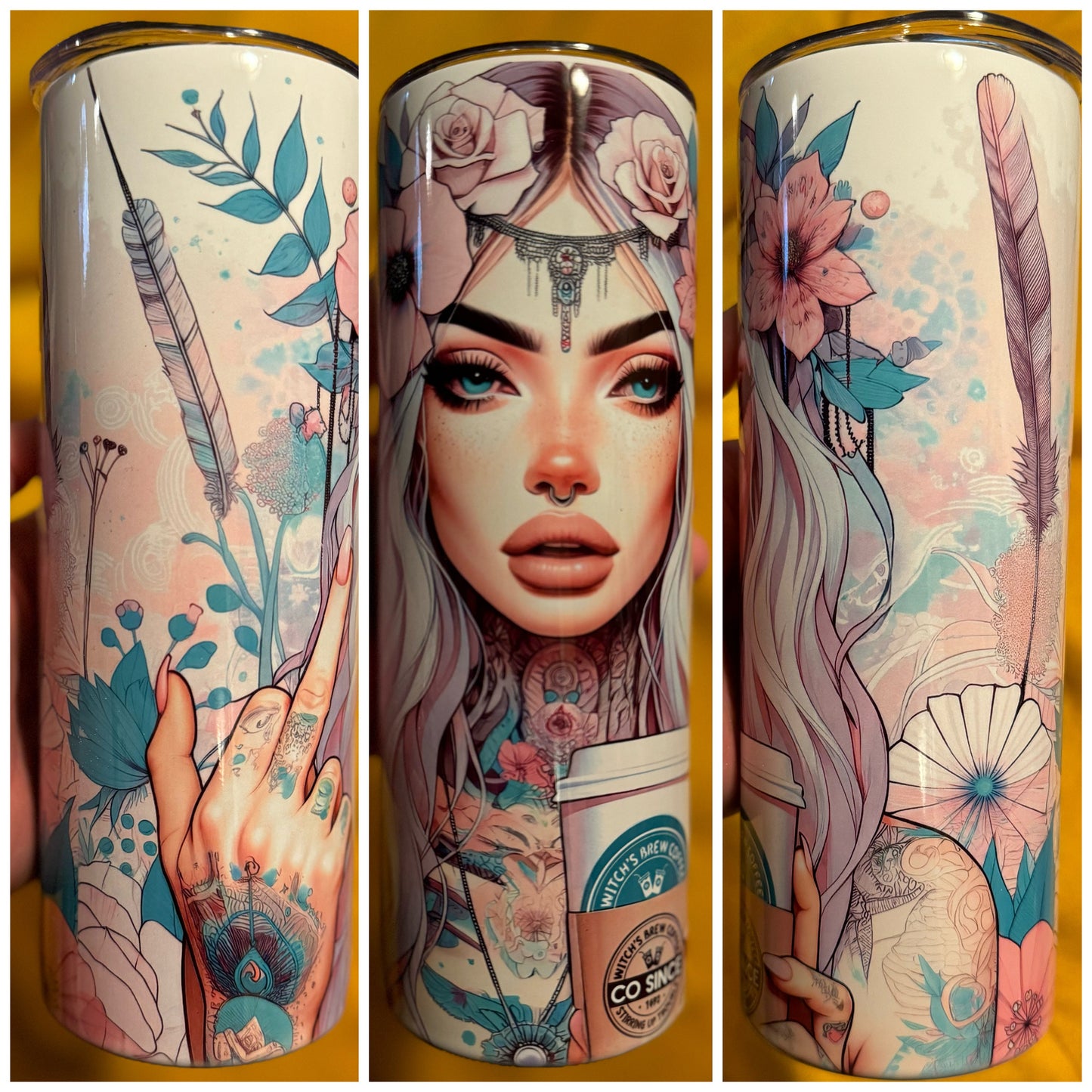 Goddess Tumbler | Badass Btch Tumbler | 20oz Straight Tumblers | Gift for Her | Coffee Tumbler