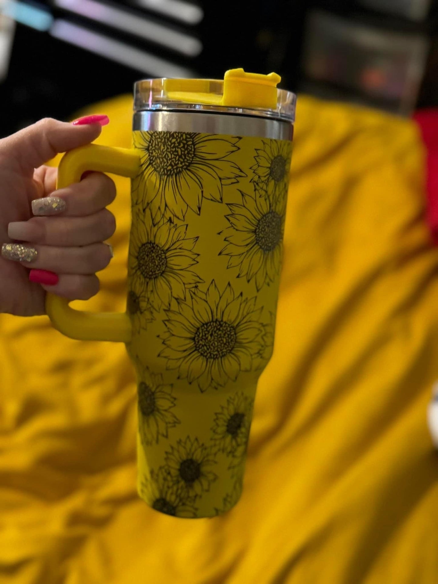 Sunflower Tumbler | 40oz Tumblers | Christmas Tumblers | Perfect Gift | Cow Tumblers