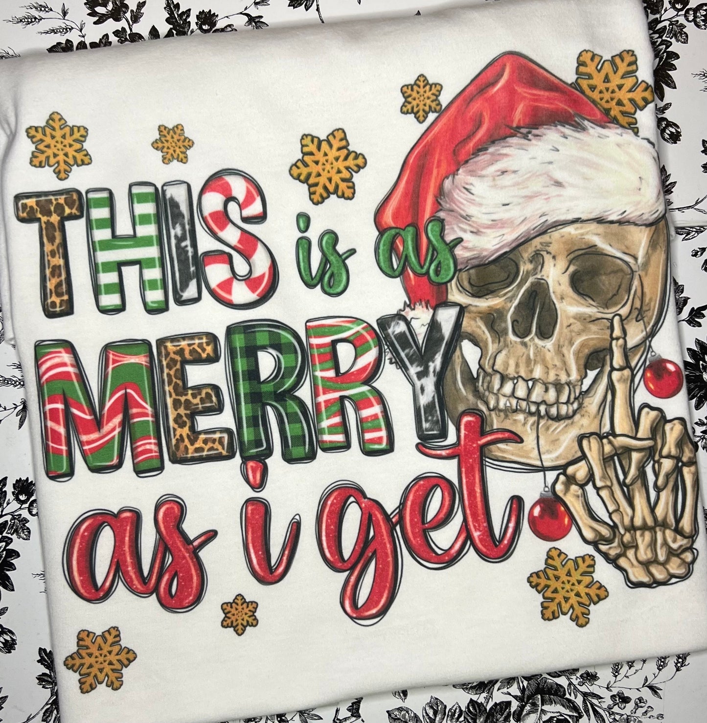 Christmas Sweater | Funny Christmas Shirts | Sorta Merry Sorta Scary | Sublimation Designs