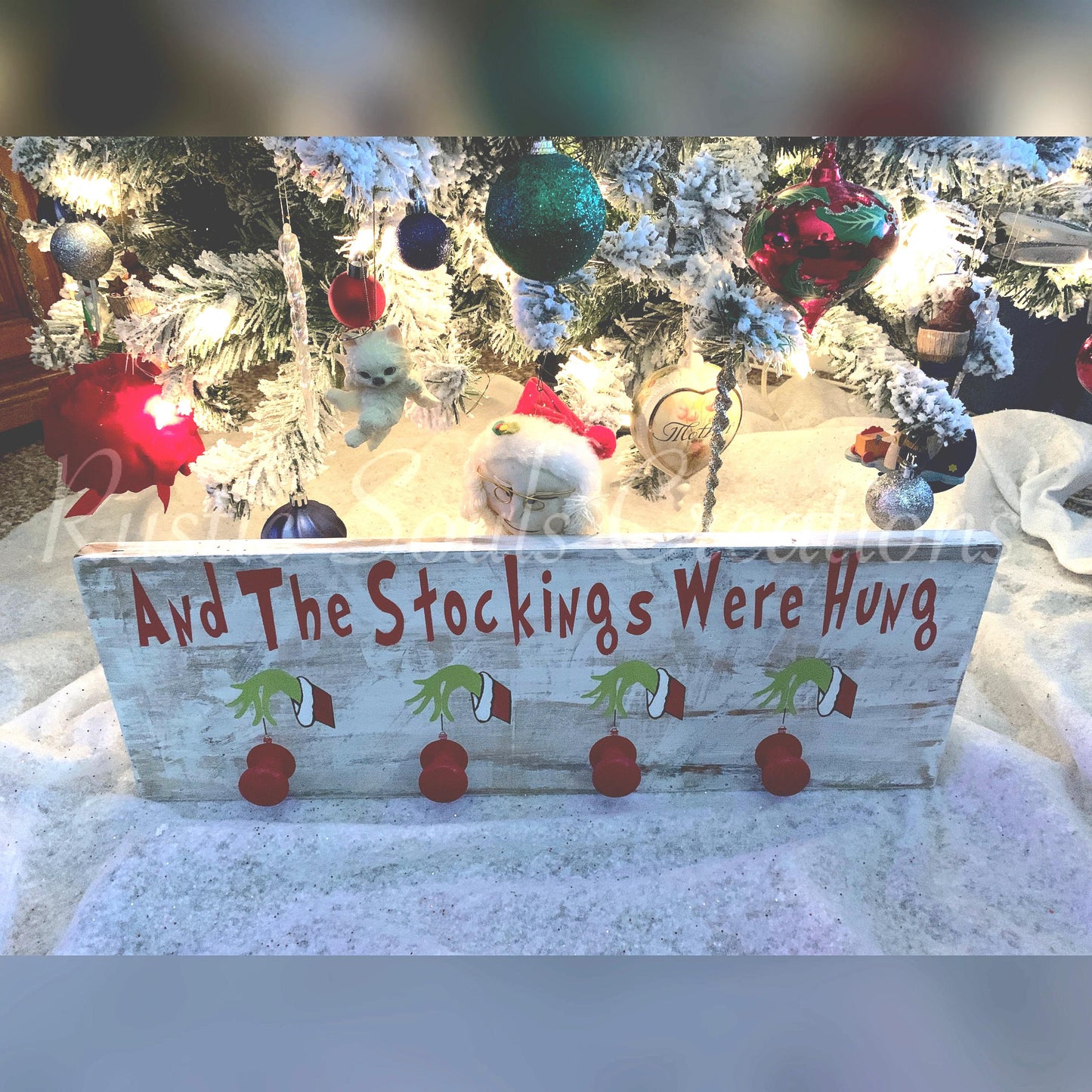 And The Stockings Were Hung | Christmas Stocking Holder | Family Stocking Holder || Read Description Please