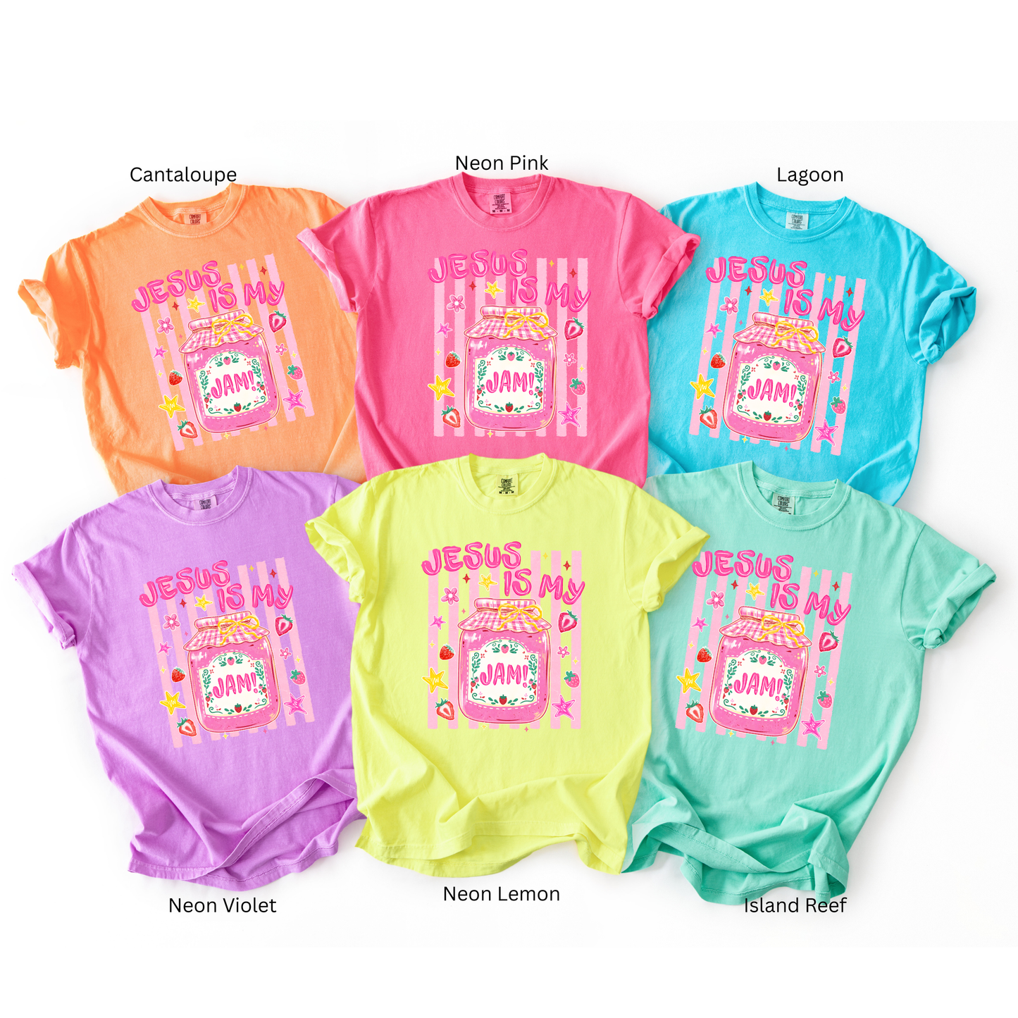Jesus Is My Jam Comfort Colors Christian Graphic Tee