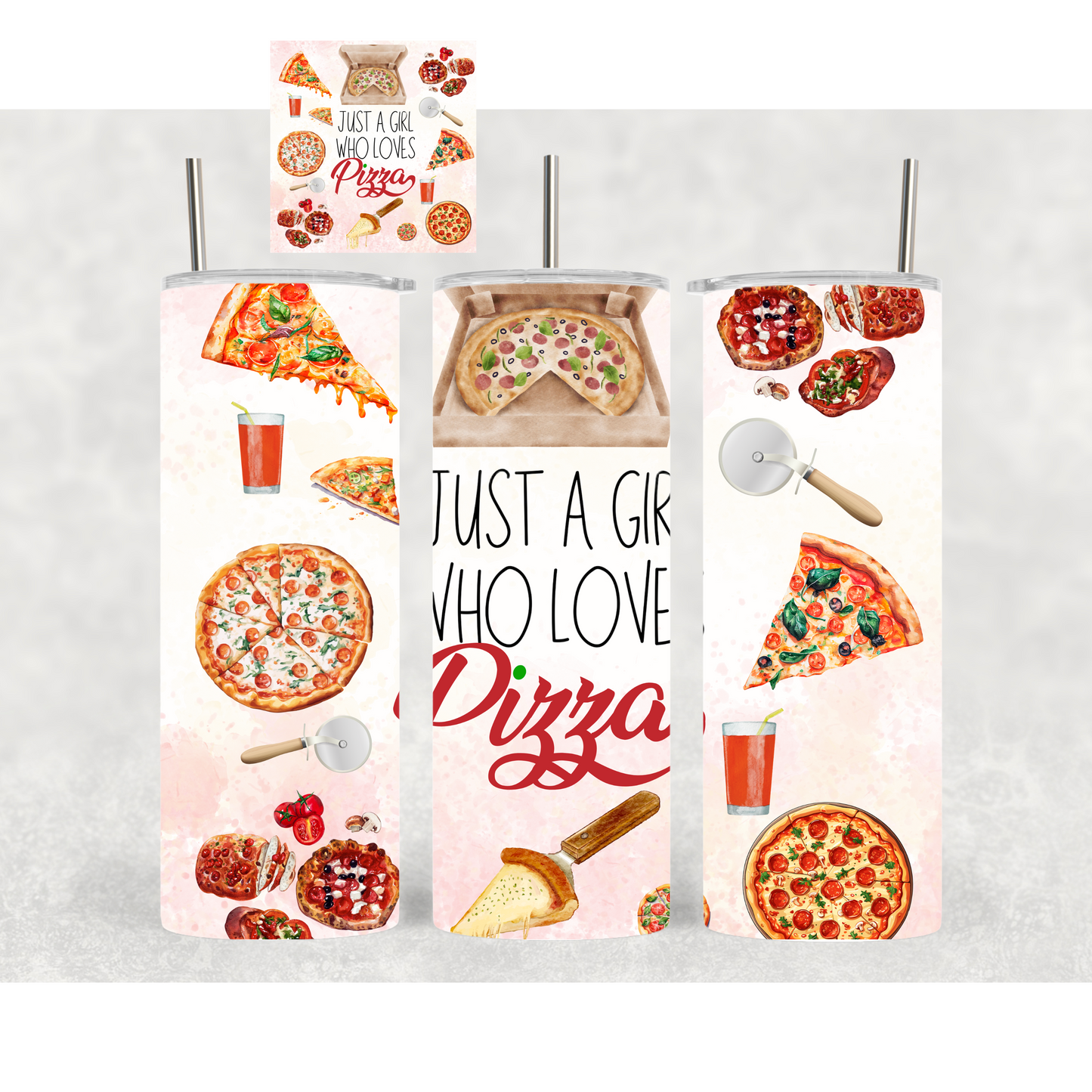 Just A Girl Who Loves | Cute Tumblers | 20oz Tumblers