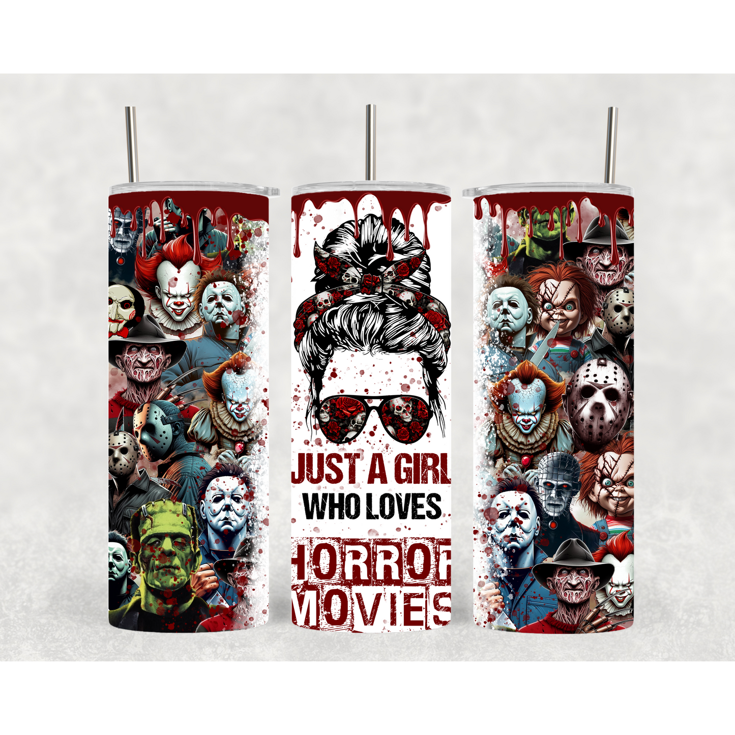 Just A Girl Who Loves | Cute Tumblers | 20oz Tumblers