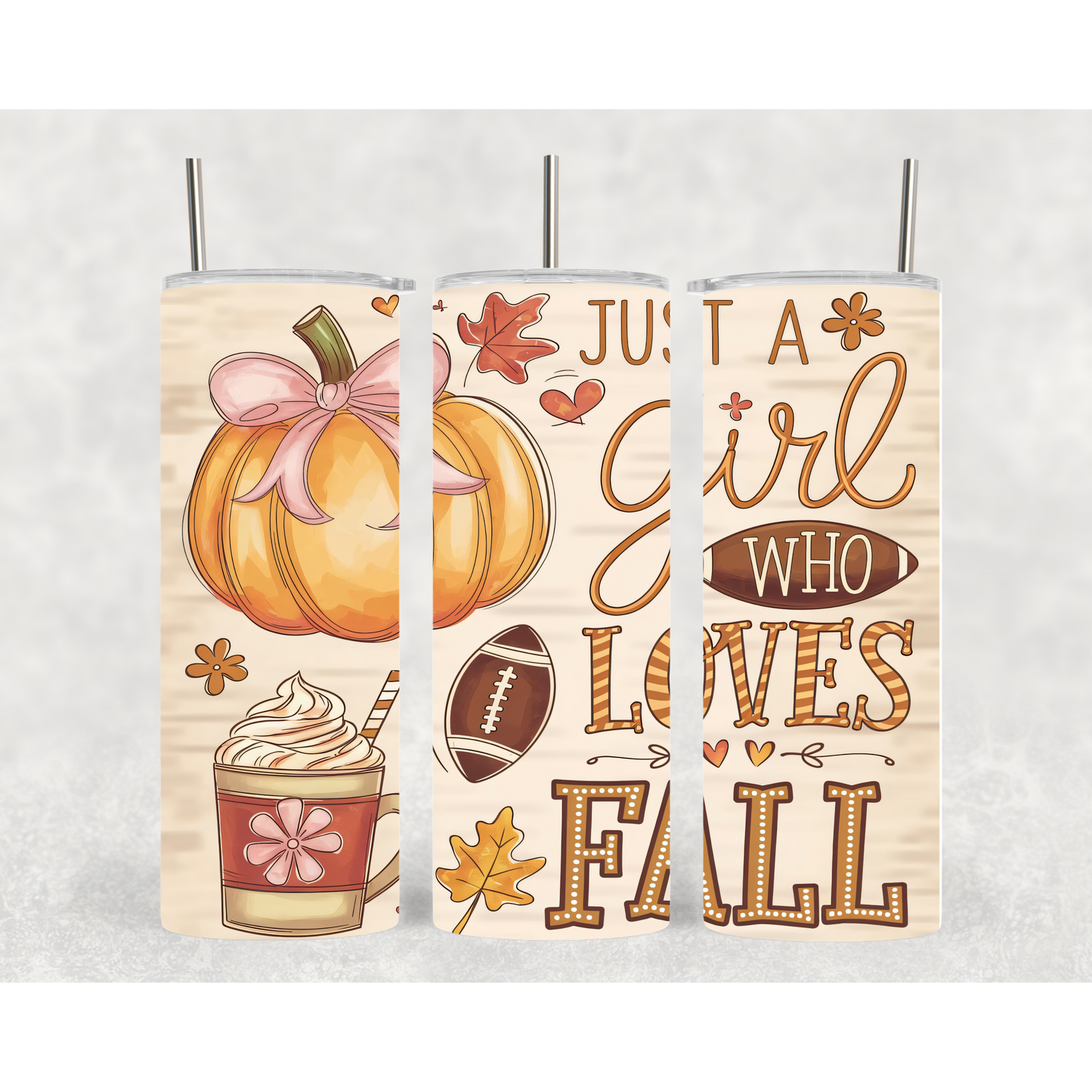 Just A Girl Who Loves | Cute Tumblers | 20oz Tumblers