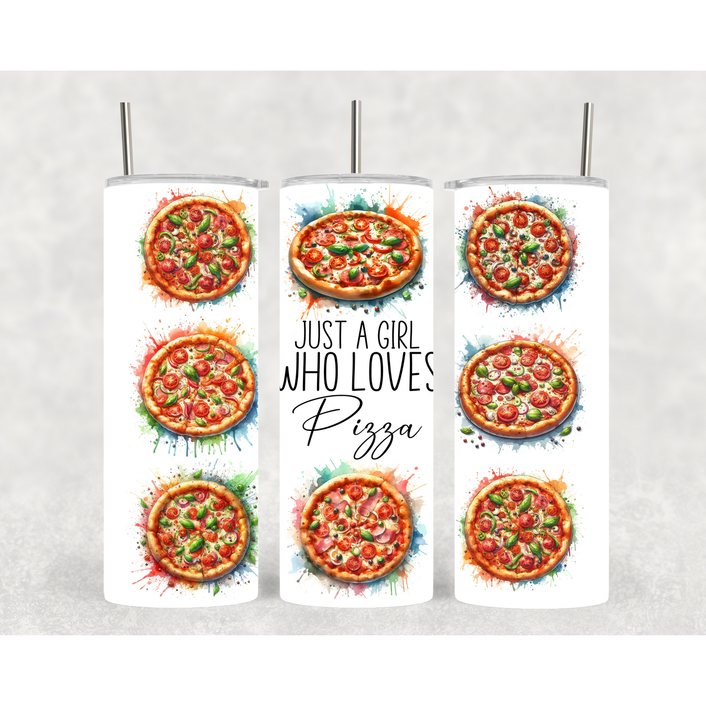 Just A Girl Who Loves | Cute Tumblers | 20oz Tumblers