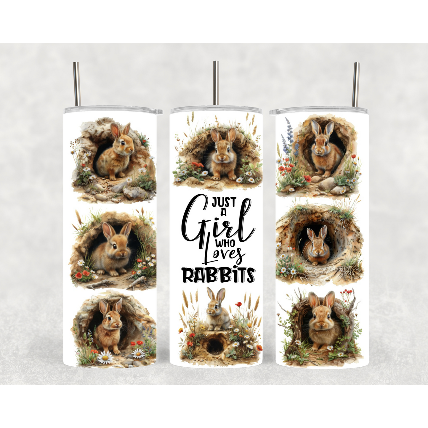 Just A Girl Who Loves | Cute Tumblers | 20oz Tumblers