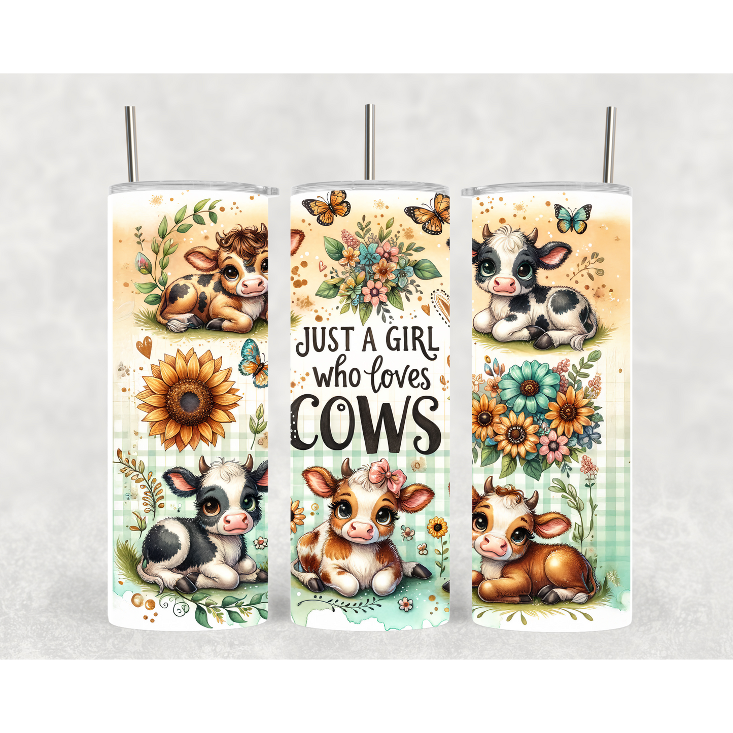 Just A Girl Who Loves | Cute Tumblers | 20oz Tumblers