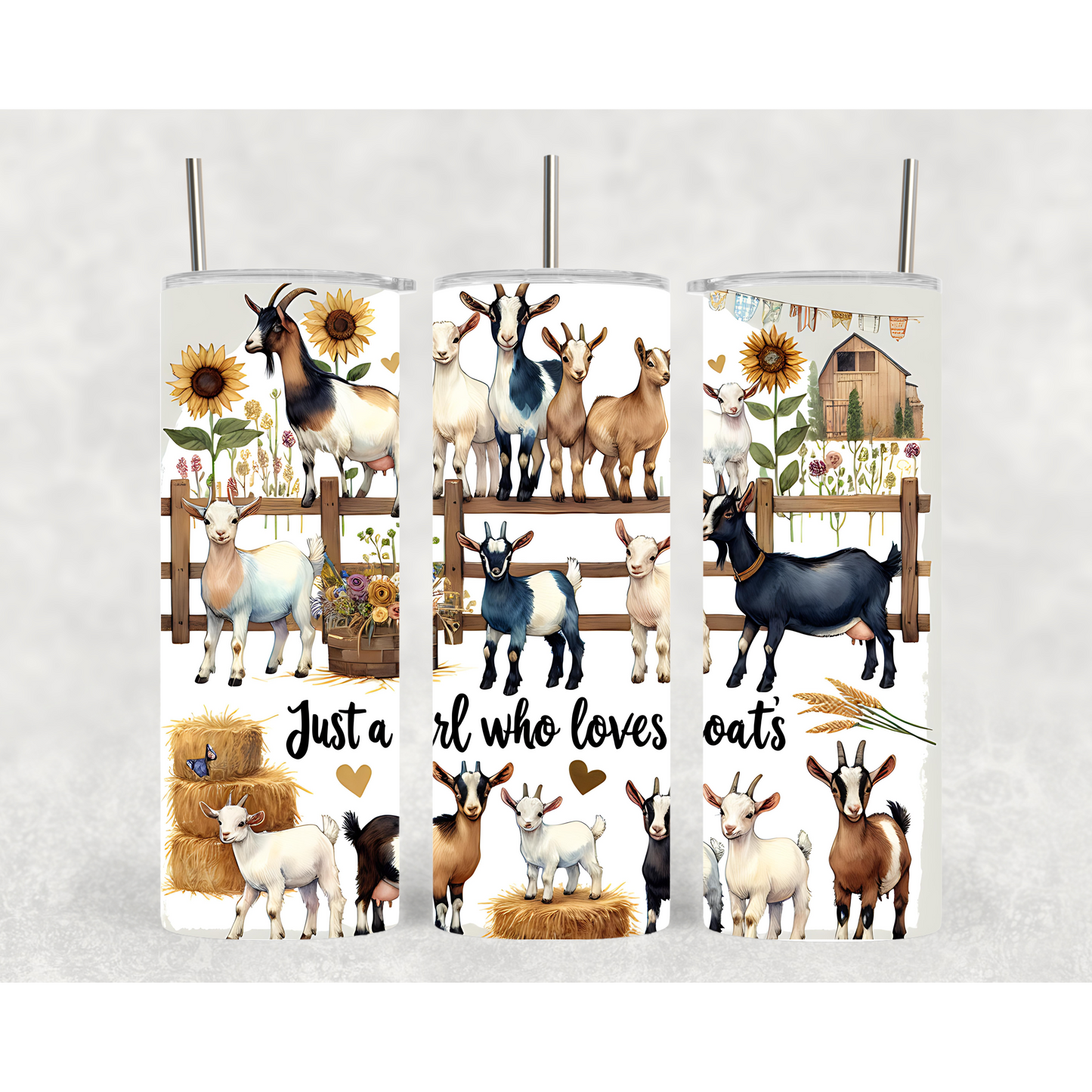 Just A Girl Who Loves | Cute Tumblers | 20oz Tumblers