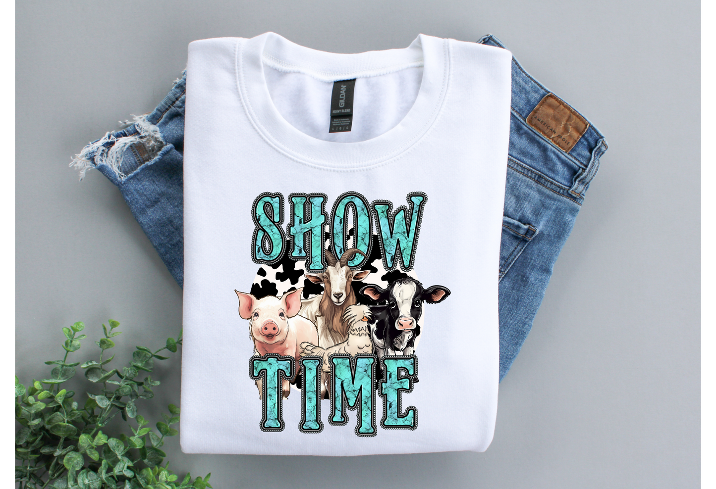Barn Show Social Crew Shirt | Here For The Animals | Farmer Shirts | Fair Season Shirts | Sublimation Designs
