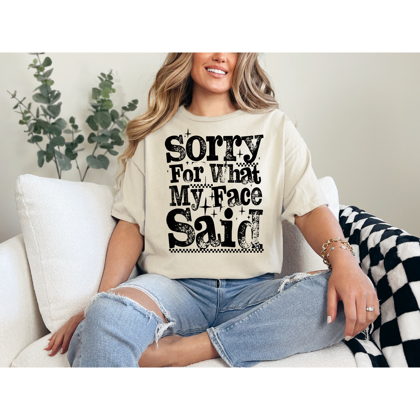 Sorry For What My Face Said T-Shirt
