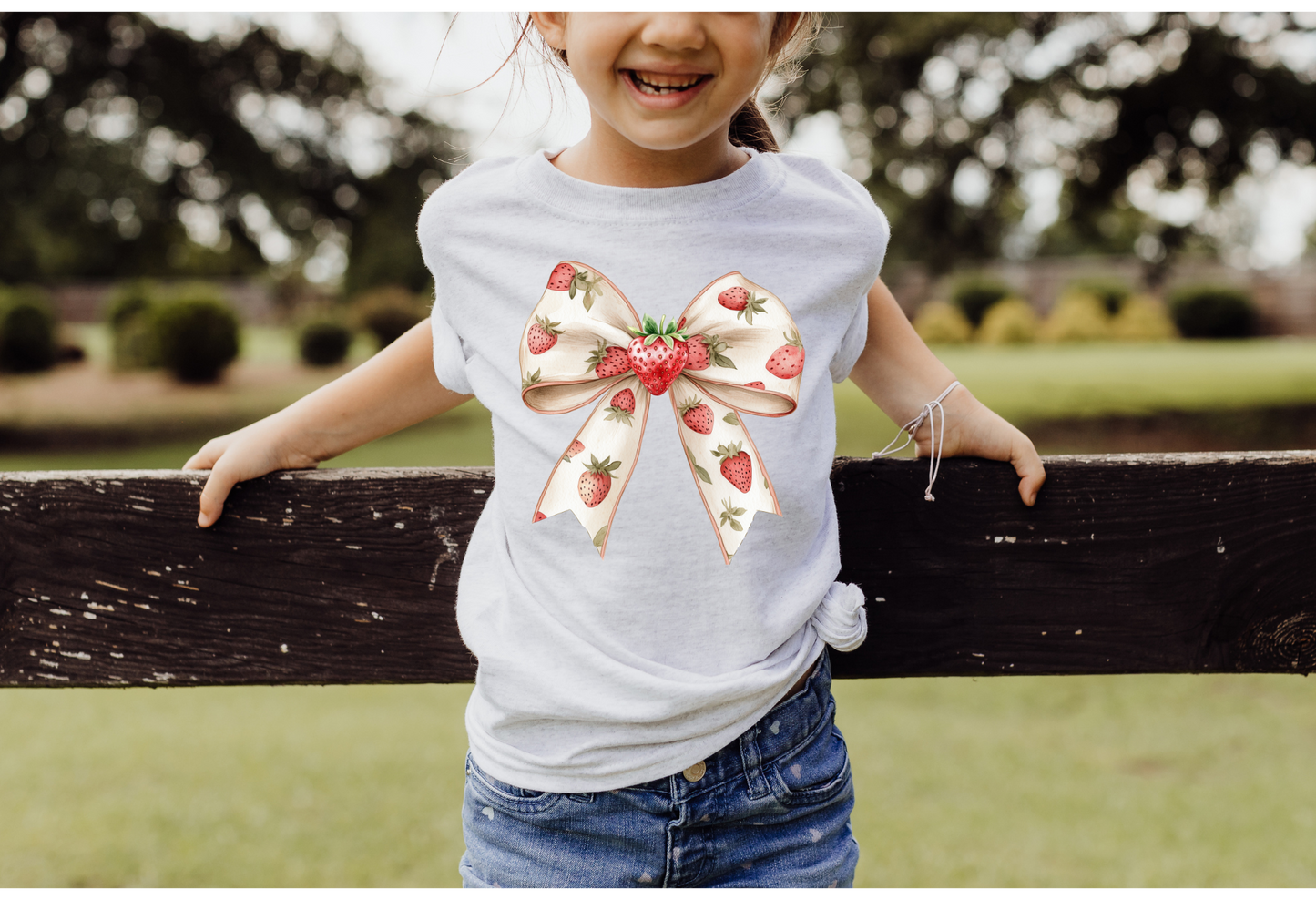 Kids Summer Vibes | Seashells | Strawberry Goose | Strawberry Bows | Sublimation Tees