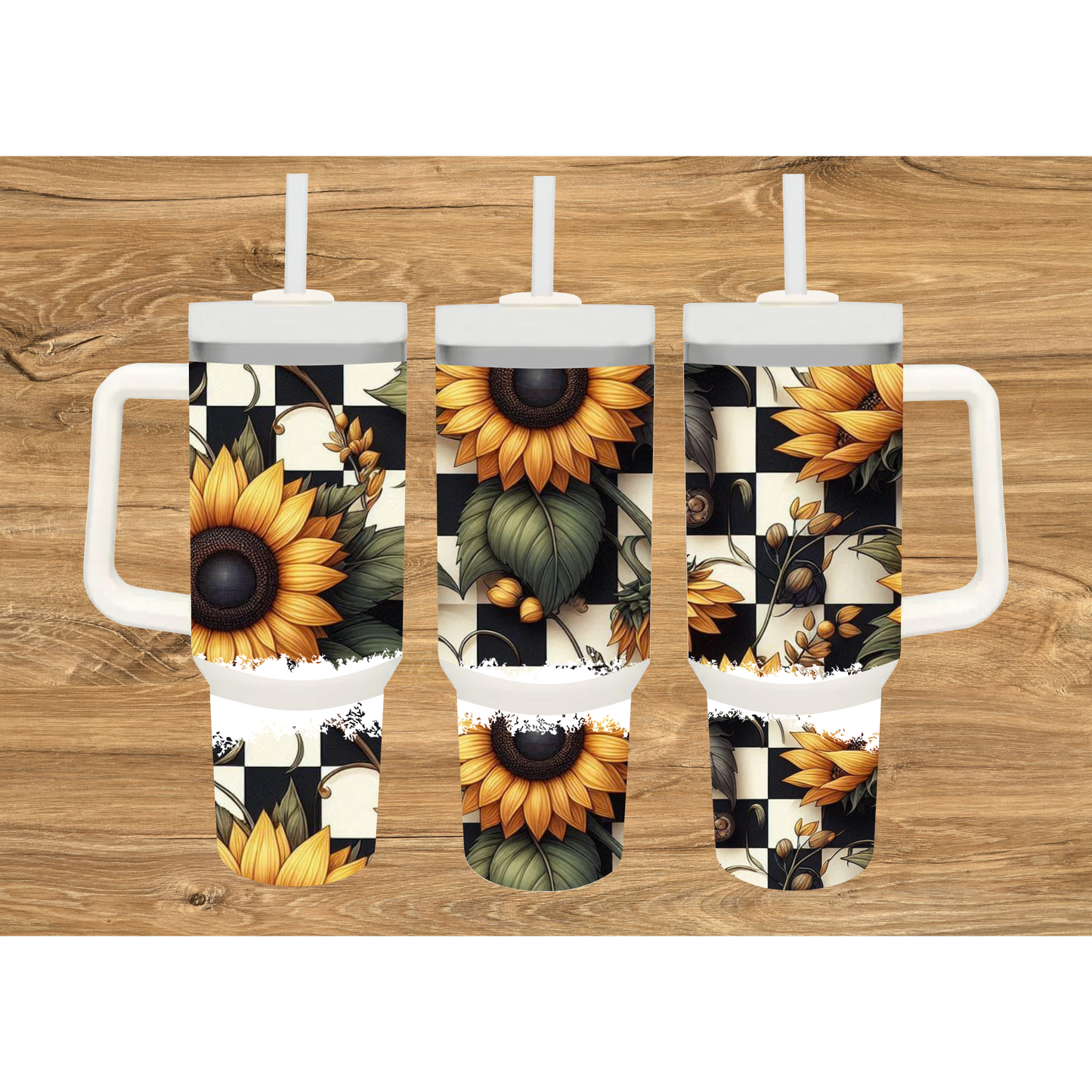 Sunflower 40oz Tumblers | Cow Print 40oz Tumblers | 40oz Tumblers