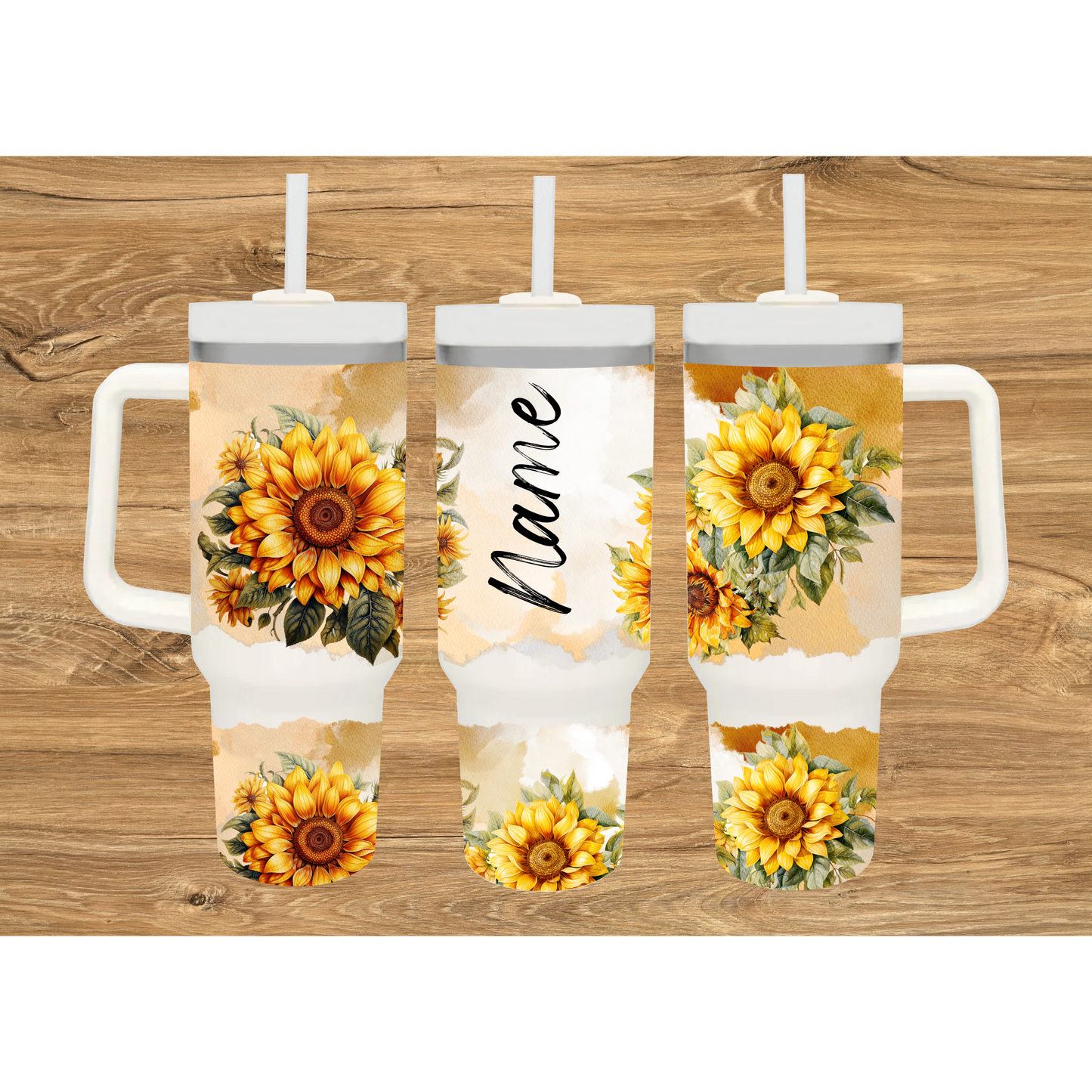Sunflower 40oz Tumblers | Cow Print 40oz Tumblers | 40oz Tumblers