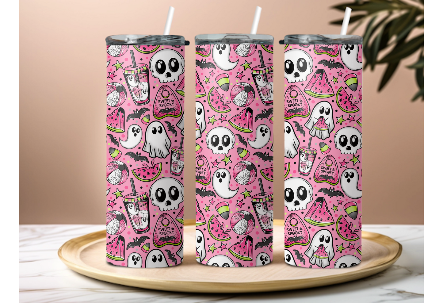 Sweet & Spooky Tumbler | Custom 20oz Tumblers | Spooky Summertime