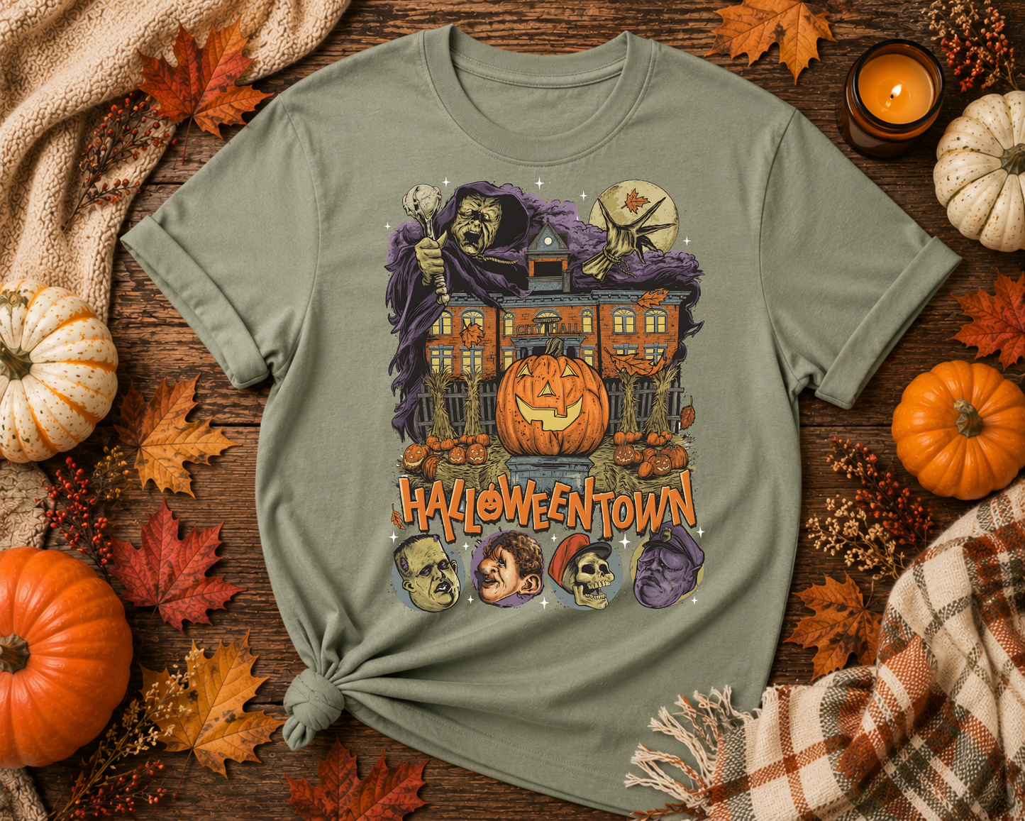 Halloweentown Halloween Graphic Tee – Vintage Spooky Fall T-Shirt