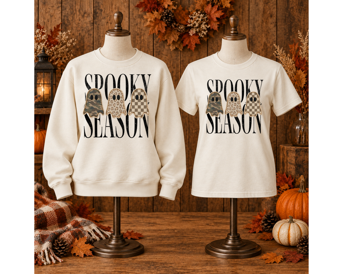 Spooky Season Ghost T-Shirt or Sweatshirt