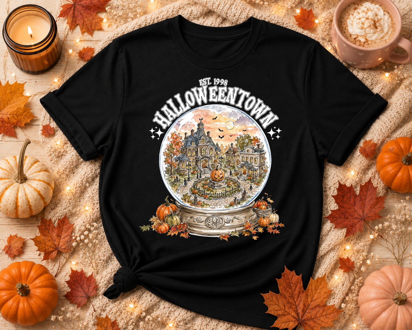 Halloweentown Halloween Graphic Tee – Vintage Spooky Fall T-Shirt