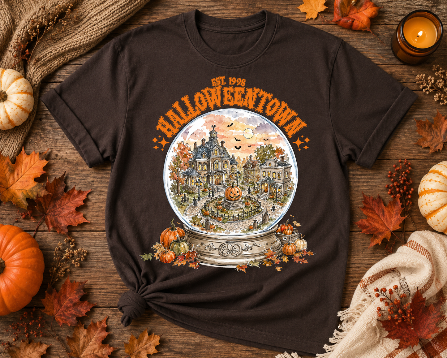 Halloweentown Halloween Graphic Tee – Vintage Spooky Fall T-Shirt