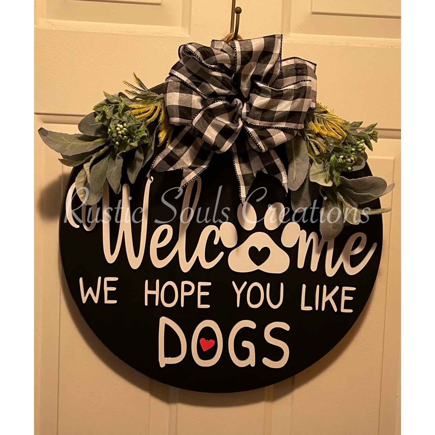 Personalized Welcome-ISH Door Hanger | Welcome-ISH Door Sign | Front Door Sign | Farmhouse | Funny Door Sign