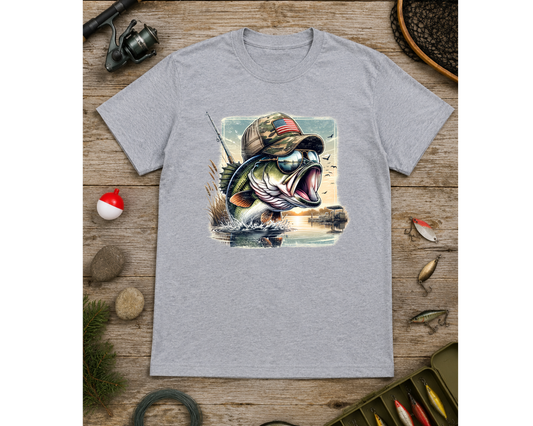 Fishing Graphic T-Shirt Collection | Bass Fishing & Patriotic Fisherman Tees