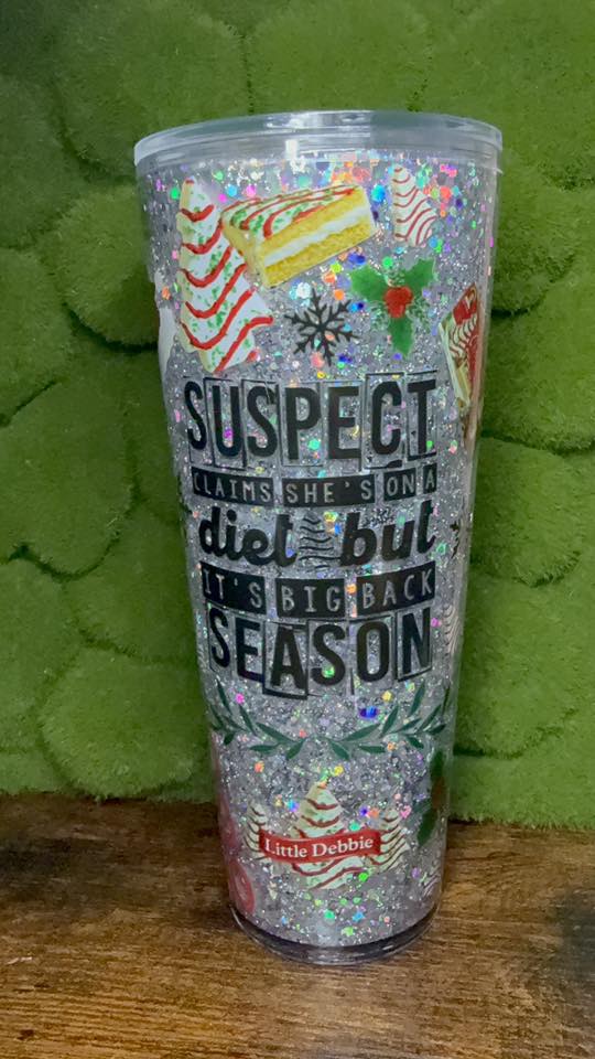 Glitter Snow Globe Tumbler – Sparkle All Season Long!