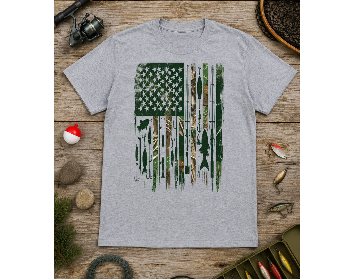 Fishing Graphic T-Shirt Collection | Bass Fishing & Patriotic Fisherman Tees