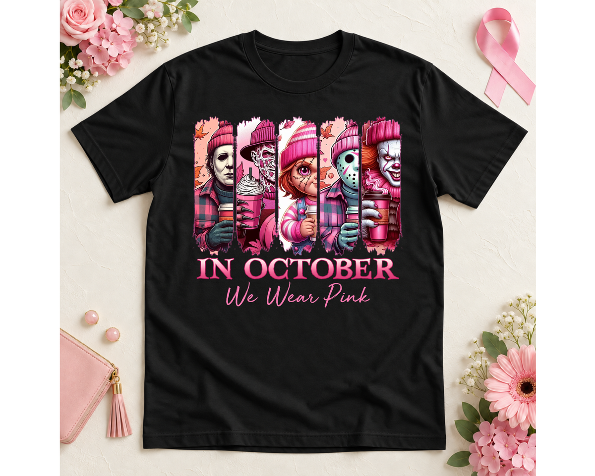 Breast Cancer Awareness Graphic Tee | In October We Wear Pink