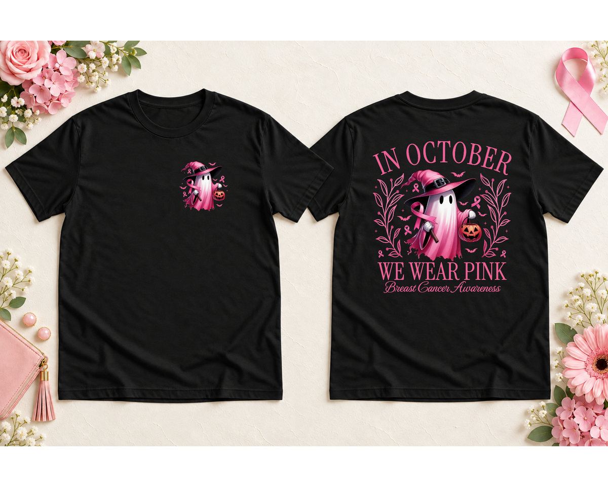 Breast Cancer Awareness Graphic Tee | In October We Wear Pink