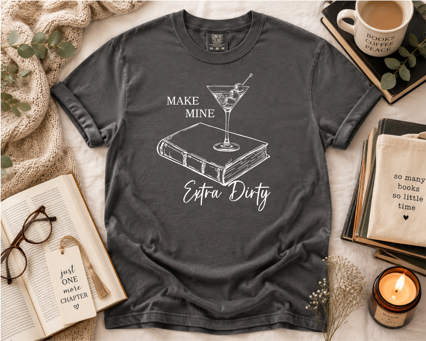 Book Lover Comfort Colors Graphic T-Shirt | Funny Reader Tee | Spicy Book Shirt | BookTok Shirt | Cozy Reading Gift | Unisex Bookworm Tee