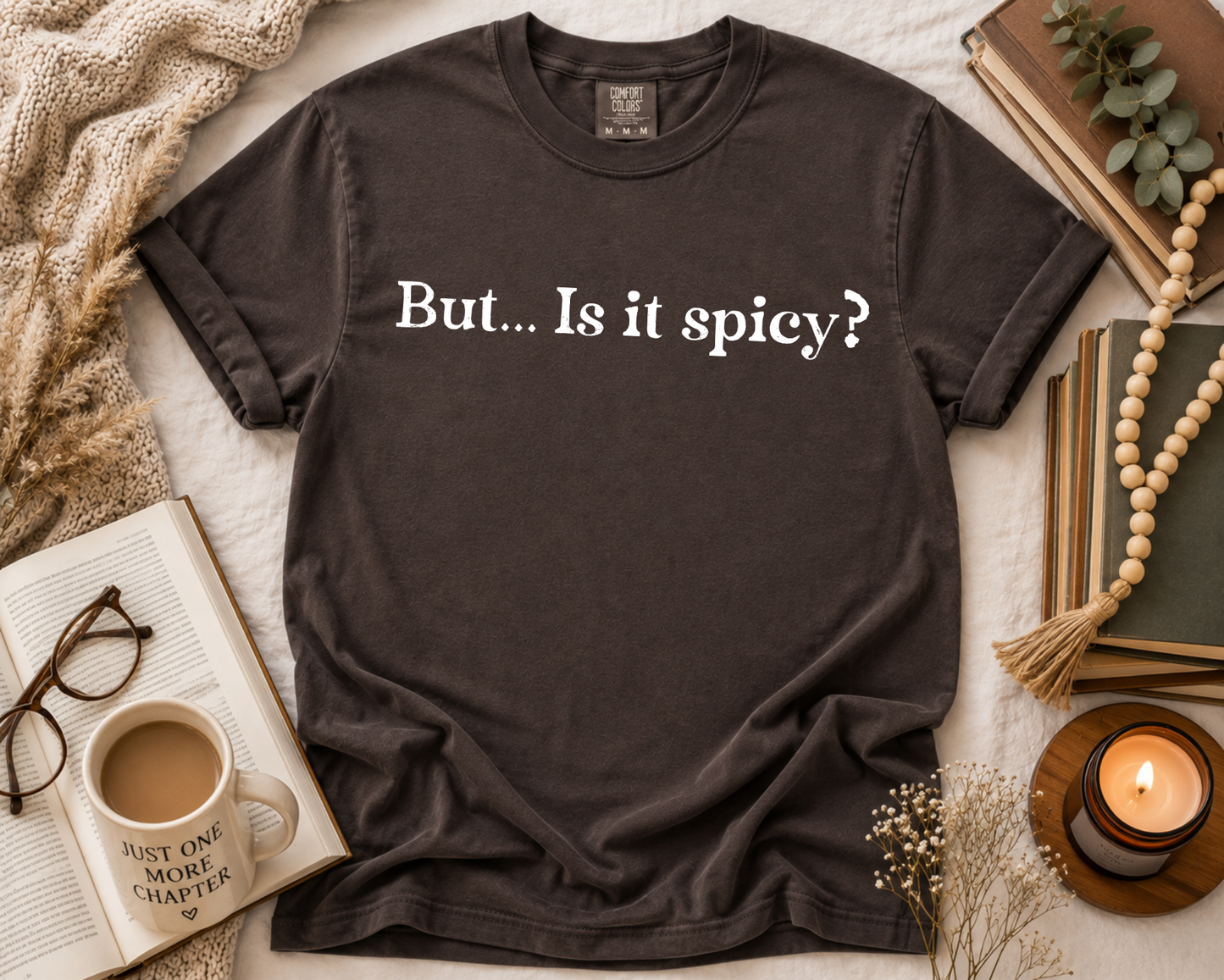 Book Lover Comfort Colors Graphic T-Shirt | Funny Reader Tee | Spicy Book Shirt | BookTok Shirt | Cozy Reading Gift | Unisex Bookworm Tee