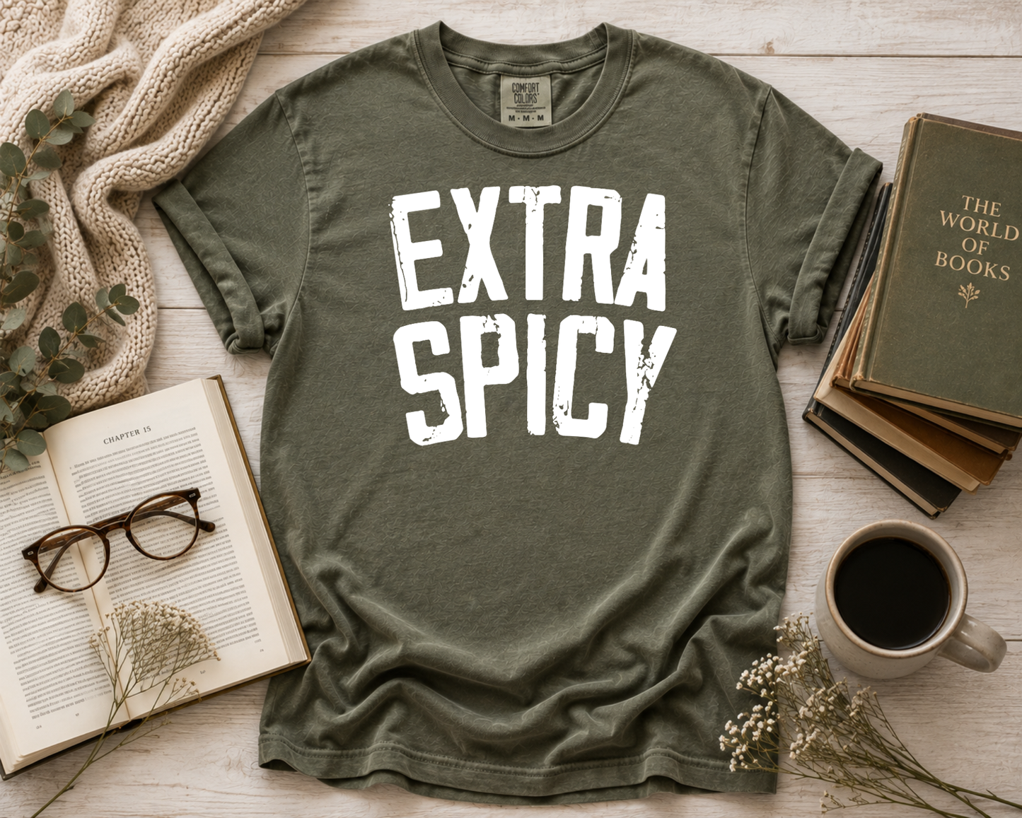 Book Lover Comfort Colors Graphic T-Shirt | Funny Reader Tee | Spicy Book Shirt | BookTok Shirt | Cozy Reading Gift | Unisex Bookworm Tee