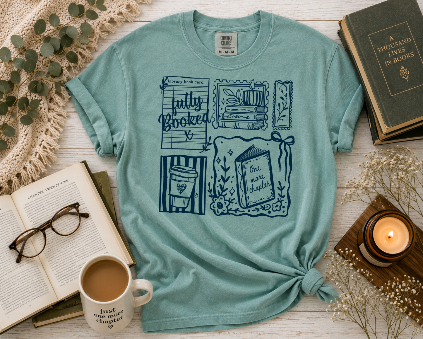 Book Lover Comfort Colors Graphic T-Shirt | Funny Reader Tee | Spicy Book Shirt | BookTok Shirt | Cozy Reading Gift | Unisex Bookworm Tee