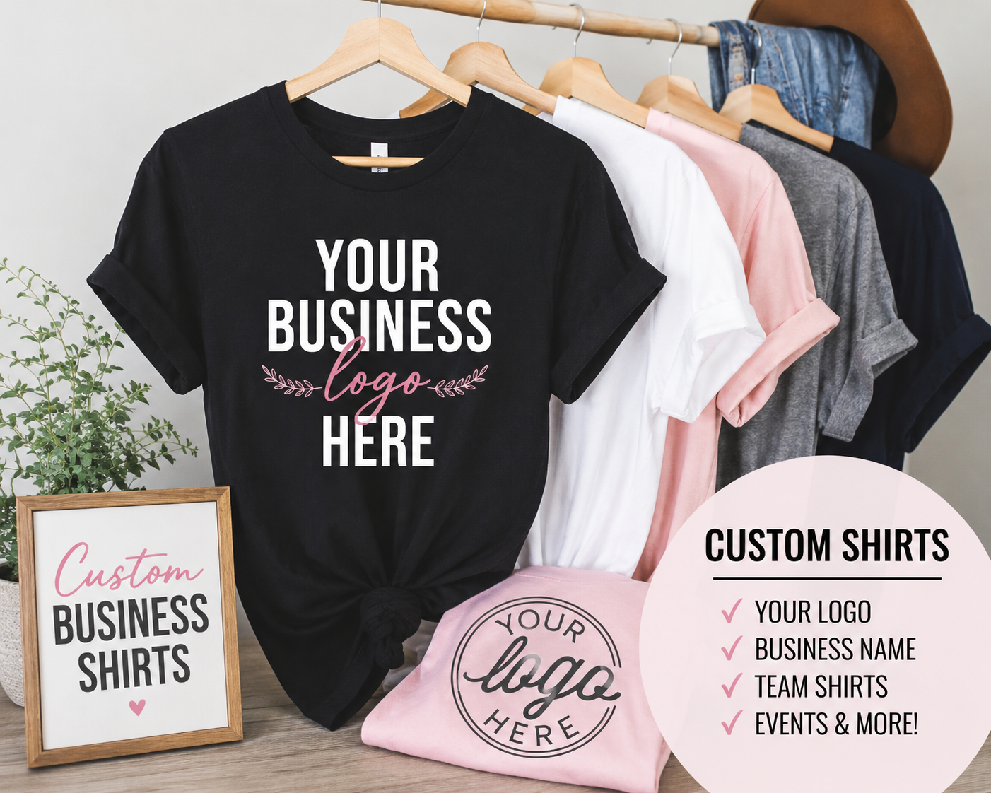 Custom Business Logo Shirt | Personalized Business Tee | Custom Brand Apparel | Small Business Shirts