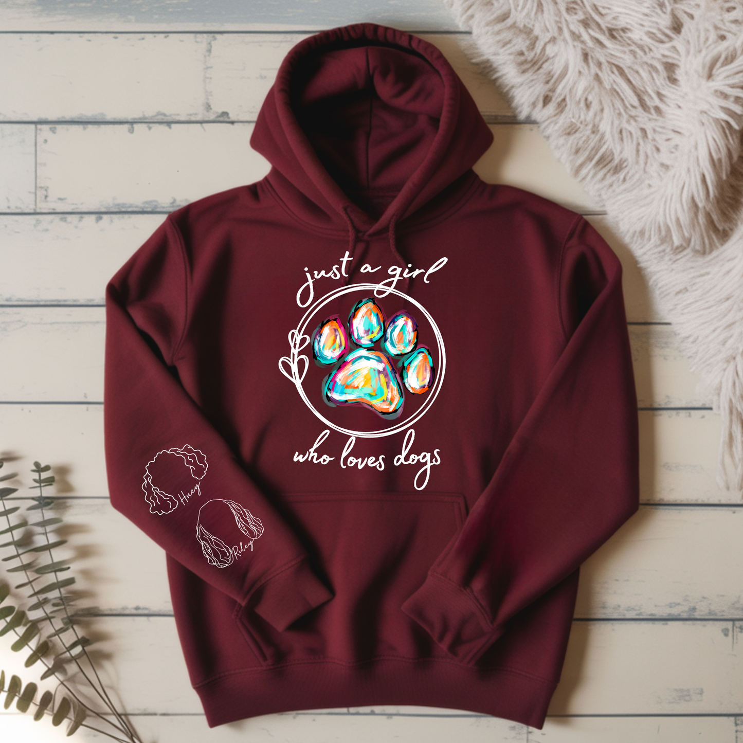 Just a Girl Who Loves Dogs Hoodie