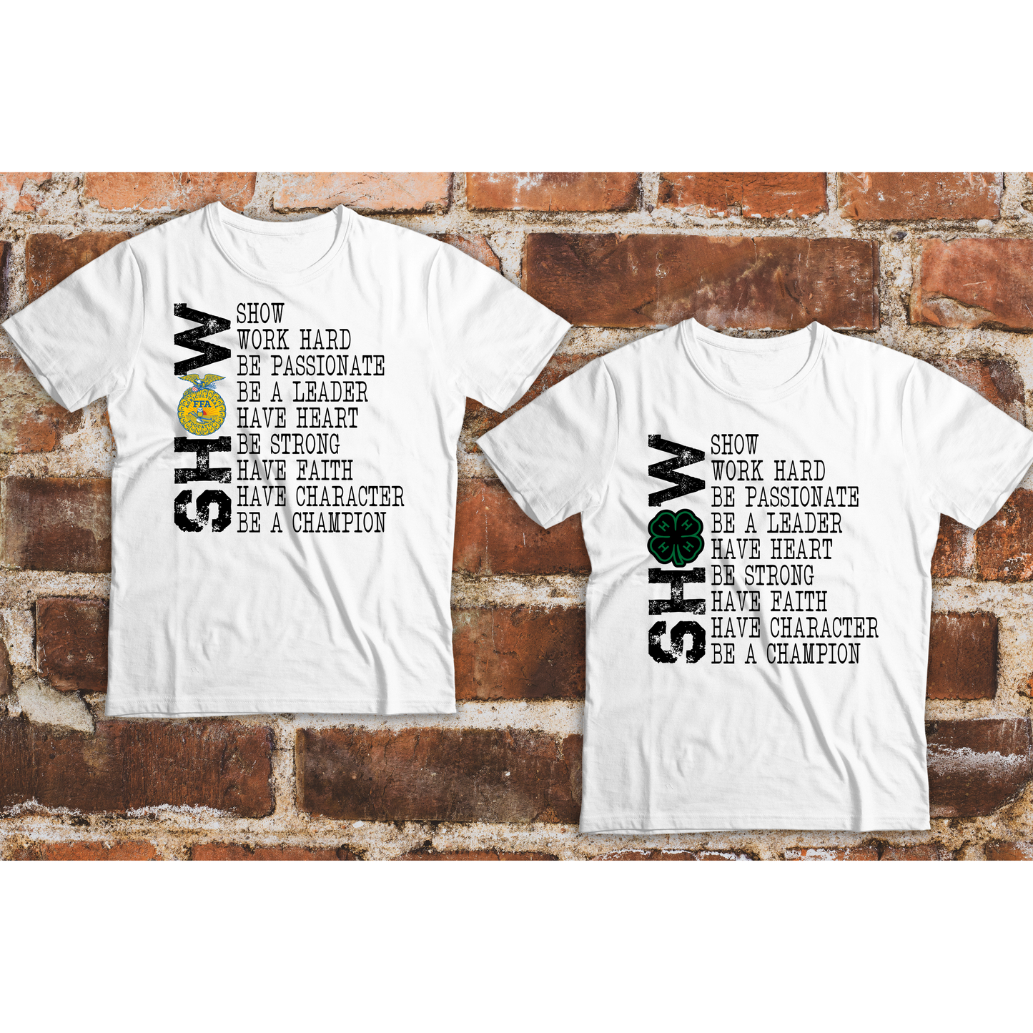 FFA & 4-H Show Shirt | Livestock Show Tee | Youth & Adult Farm Show T-Shirt | County Fair | Stock Show Apparel | Show Team Shirt