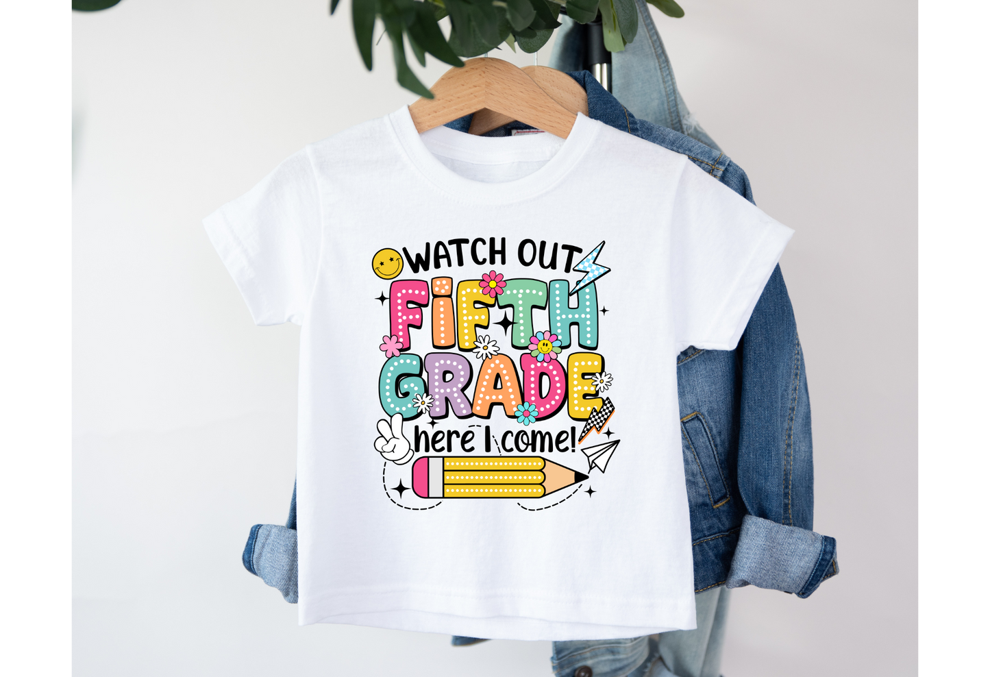 Watch Out Here I Come Elementary School Tees | Kids School tees | Sublimation Designs