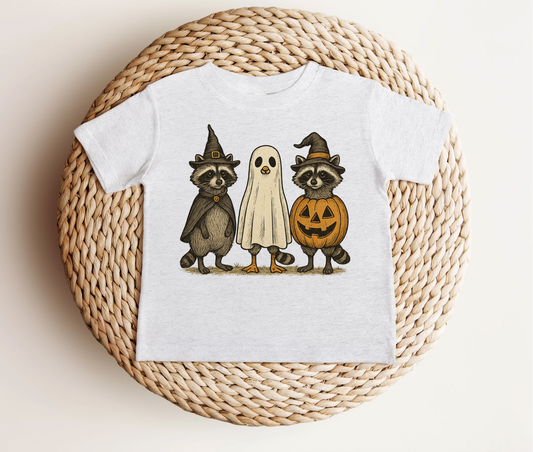 Halloween Raccoons | Halloween Tees | DTF Designs