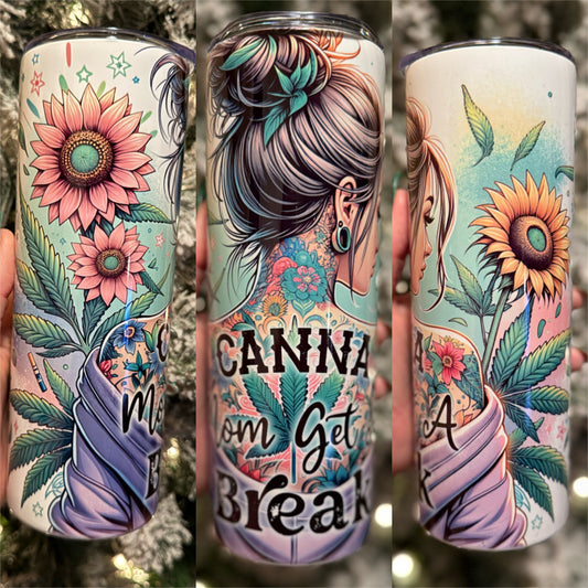 Canna Tumblers | Canna Mom Get A Break | Cannabis Tumblers