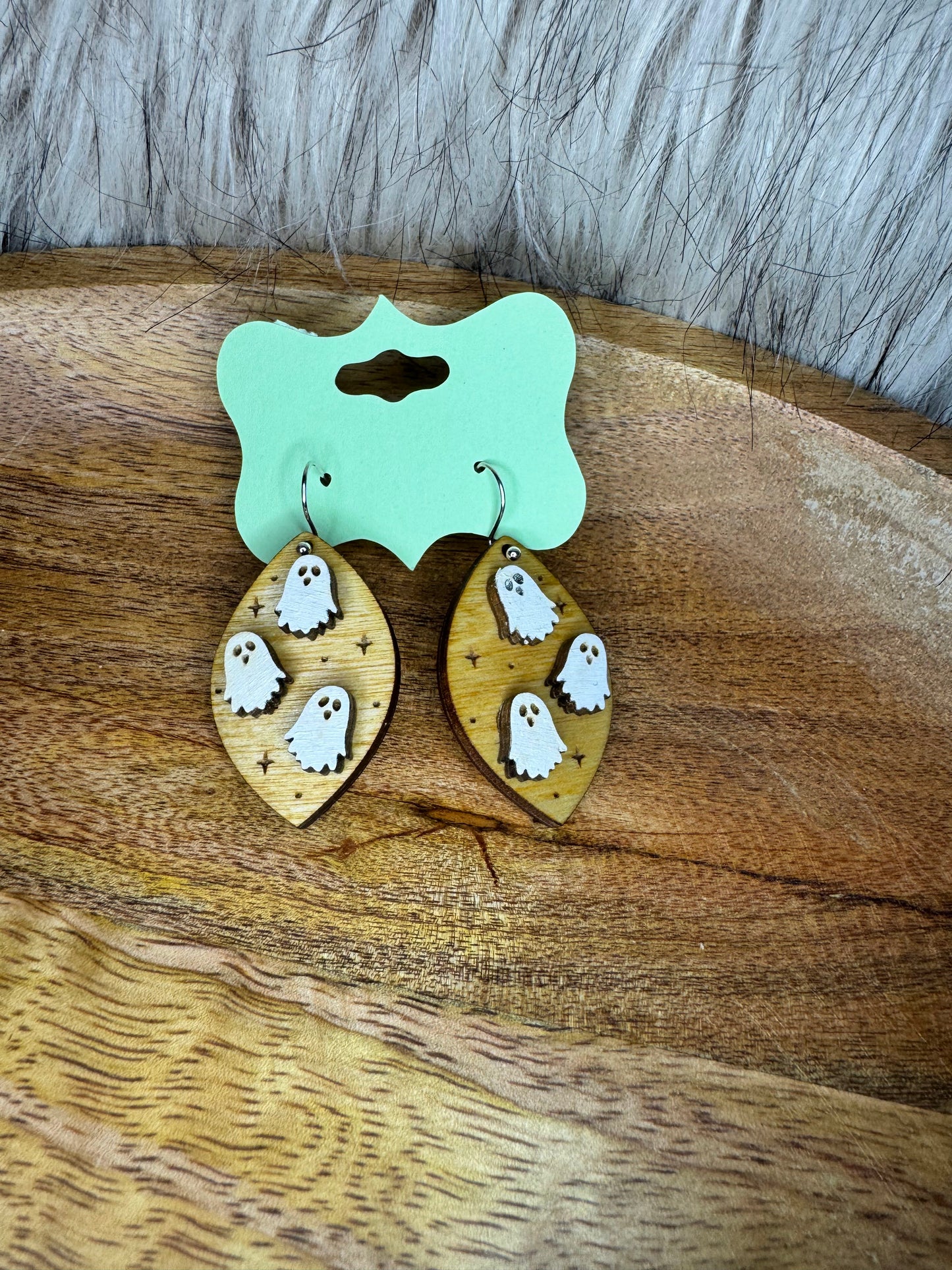 Halloween Earrings | Pumpkin Earrings | Bat Earrings | Ghost Boo-Bees Earrings | LAser Cut Engraved Earrings