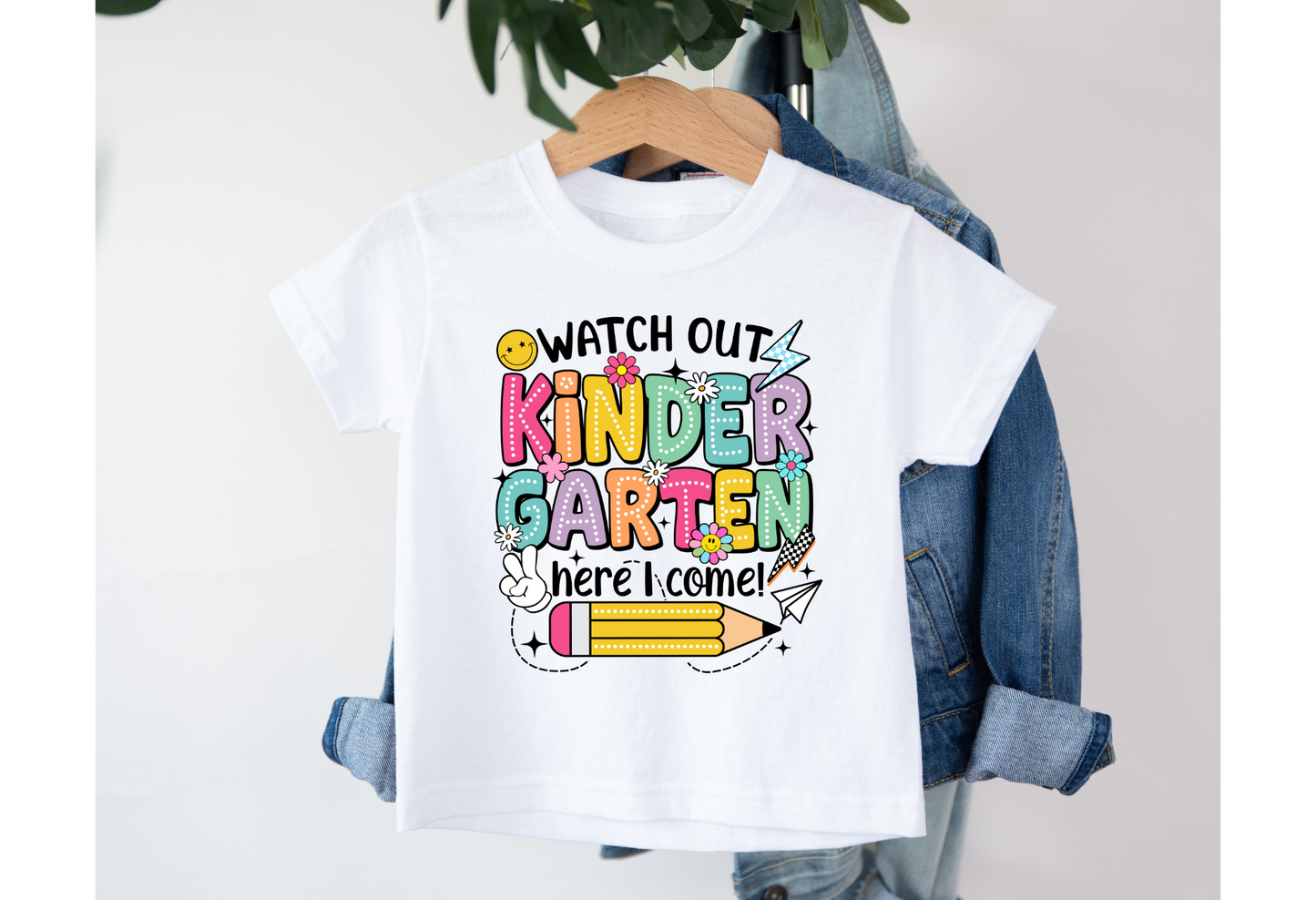 Watch Out Here I Come Elementary School Tees | Kids School tees | Sublimation Designs