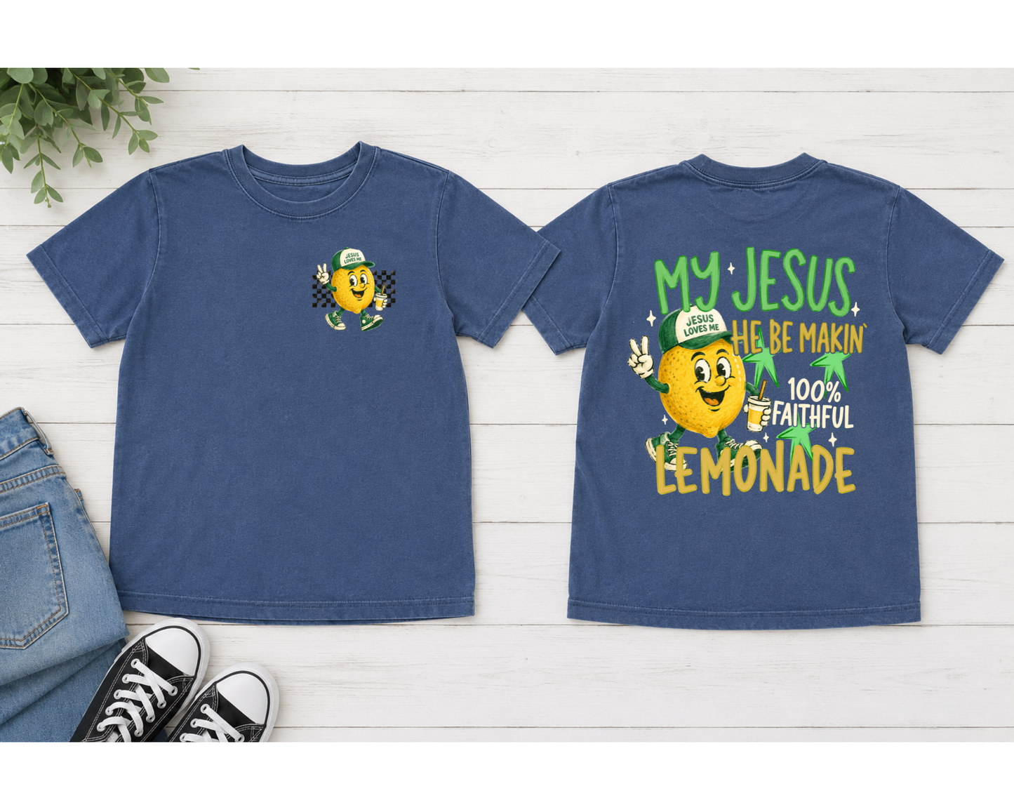 Faith Collection – Comfort Colors Christian Graphic T-Shirt | Your Way's Better & Faithful Lemonade | Adult & Youth Sizes