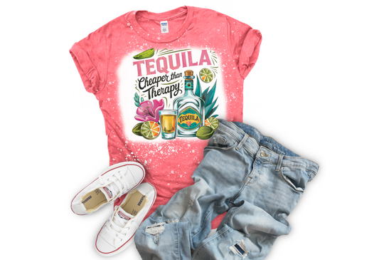 Summer Vibes | Tequila Cheaper than Therapy | Summer Vibes | Salty Vibes | Sublimation Tees