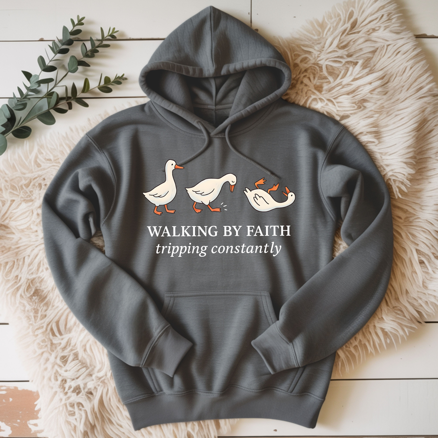 Walking by Faith Tripping Constantly Shirt | Funny Faith Christian Tee, Hoodie & Sweatshirt