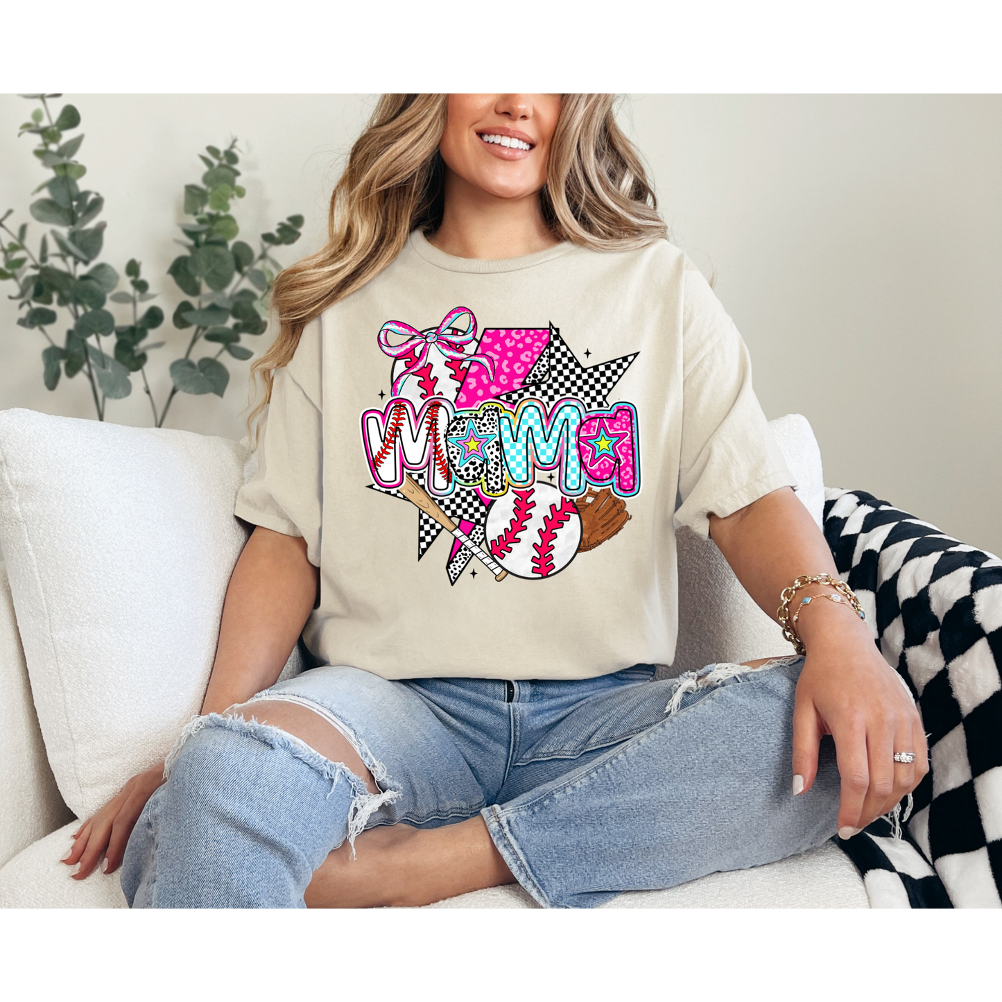 Baseball Mama Graphic Tee | Ballpark Mama Shirt | Baseball Mom Game Day Tee