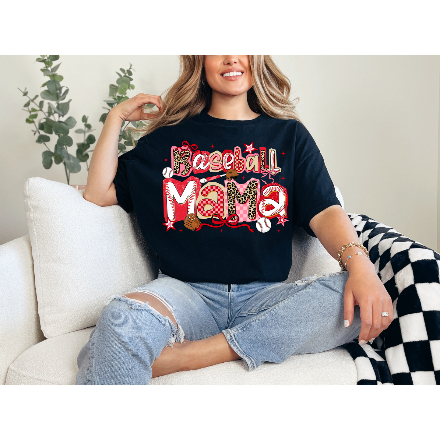 Baseball Mama Graphic Tee | Ballpark Mama Shirt | Baseball Mom Game Day Tee