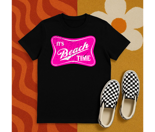It's Beach Time | Beach Tees | DTF Design