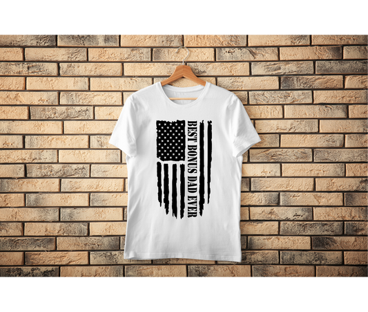 Bonus Dad Shirts | Father's Day Shirts | Shirts for Step Dad | Direct to Film Designs
