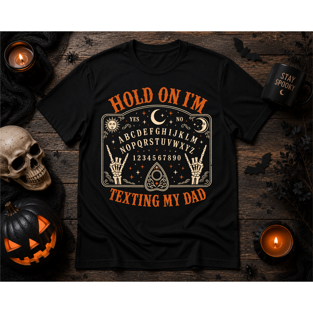 Hold On I’m Texting My Mom or Dad | Spirit Board Graphic Tee
