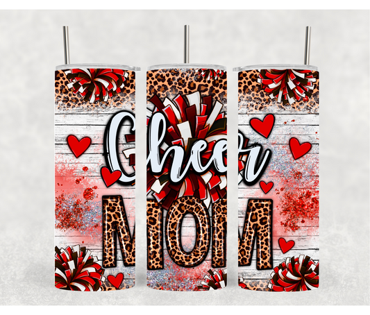 Cheer Mom Tumblers | School Spirit | Sports Mom | 20oz Tumblers